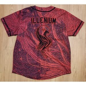 ILLENIUM 2023 Tour Baseball Style Jersey Sz 2XL EDM Concert Merch Shirt